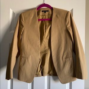 Theory blazer size 6 - beigy mustard color